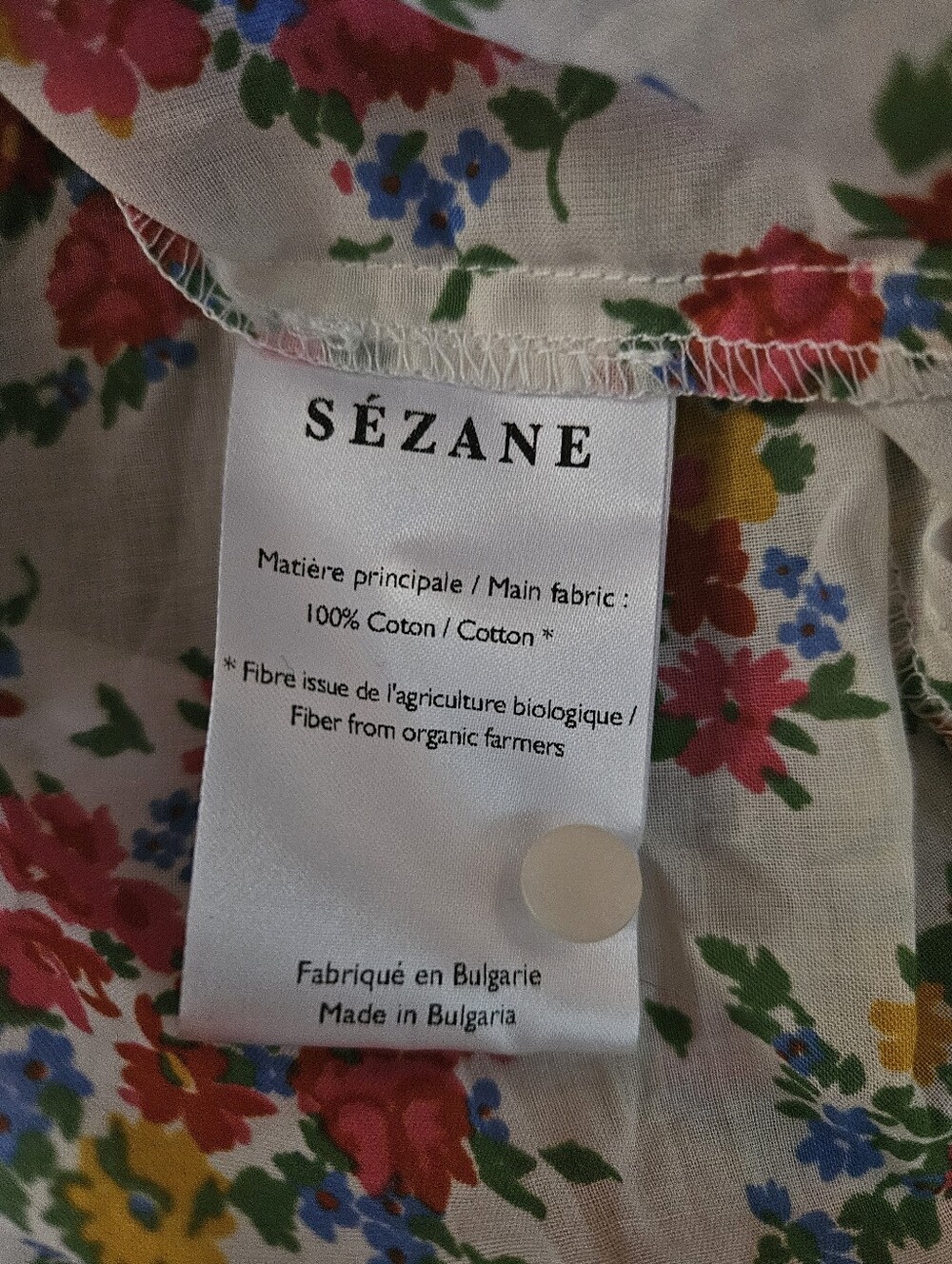 NWT Sézane Ruffled Floral Sleeveless Blouse / Top - Picture 11 of 13